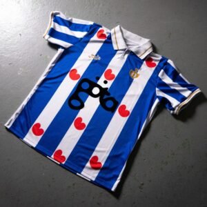 Jersey larges rayures verticales bleues et blanches - Yami